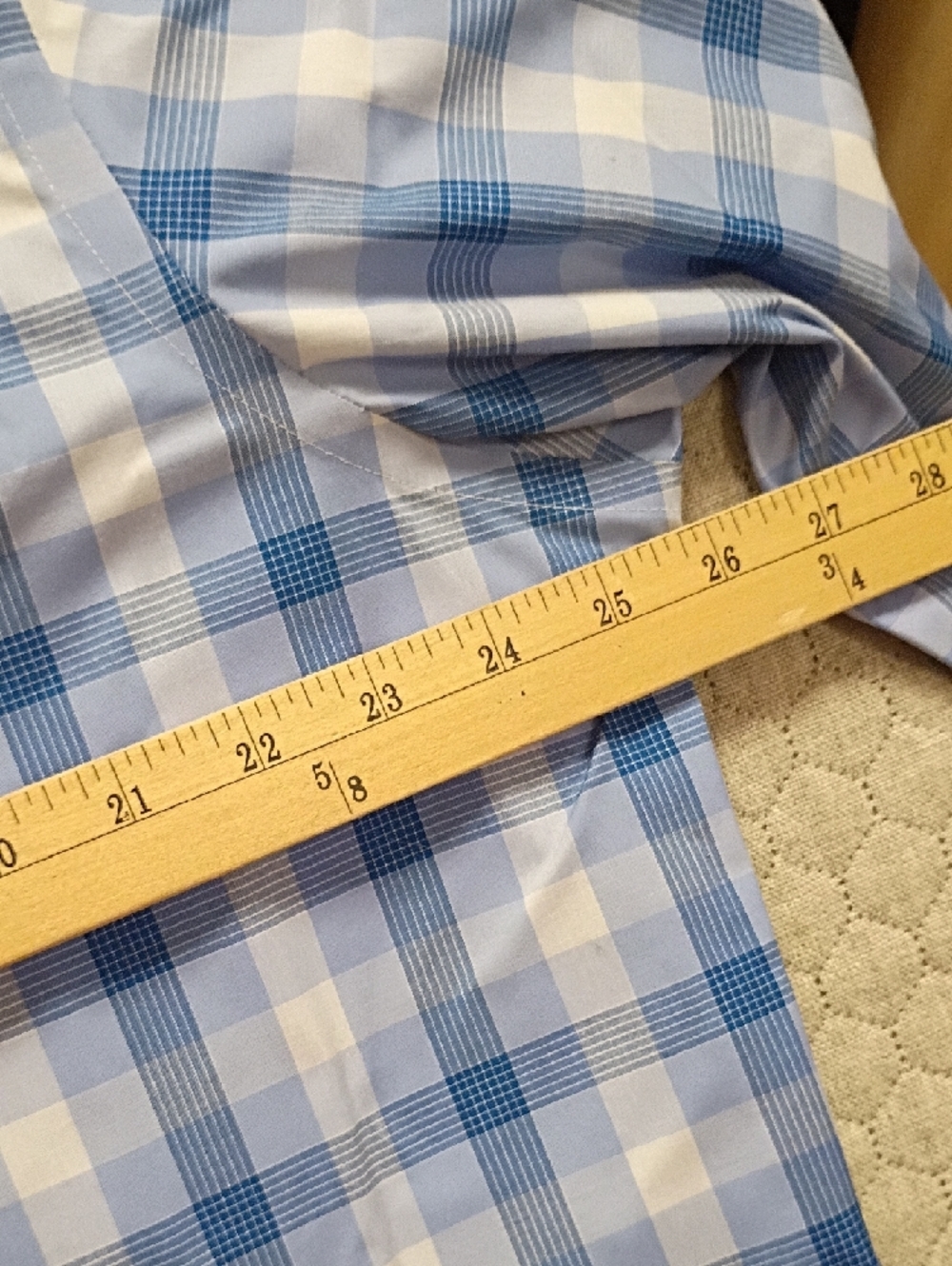 Egara XXL Slim Fit Button-Up Shirt in Blue and White Microprint LOT OF 2 SHIRTS - Picture 10 of 10